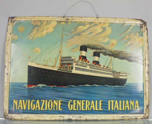 NAVIGAZIONE GENERALE ITALIANA SHIP SIGN (1 of 1)