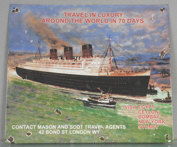 QUEEN MARY PORCELAIN SIGN (1 of 1)