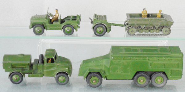 4 DINKY ARMY VEHICLES (1 of 1)