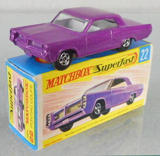 MATCHBOX SUPERFAST 22A3 PONTIAC GRAND PRIX: light purple, orig box, C9-10.