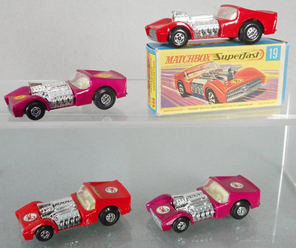 4 MATCHBOX SUPERFAST ROAD DRAGSTERS (1 of 1)