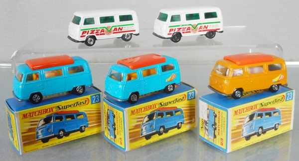 5 MATCHBOX SUPERFAST VW CAMPERS & DORMOBILES (1 of 1)