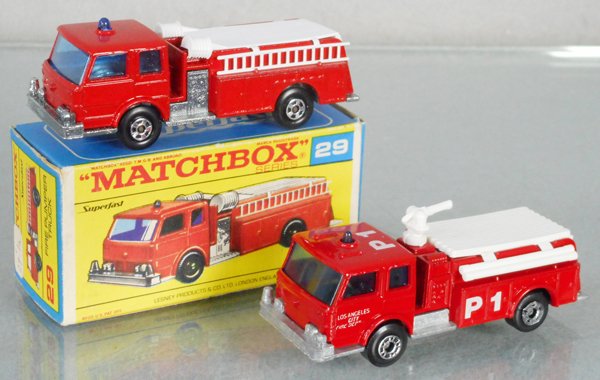 2 MATCHBOX SUPERFAST FIRE PUMPERS (1 of 1)