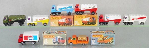 8 MATCHBOX SUPERFAST TRUCKS (1 of 1)