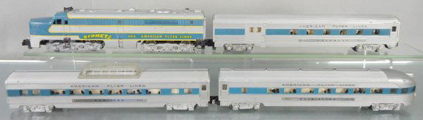 AMERICAN FLYER K5334T SILVER COMET TRAIN SET (1 of 1)