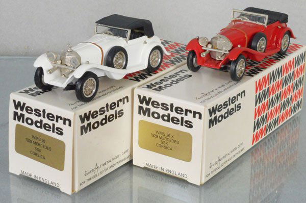 2 WESTERN MODELS 1929 MERCEDES CORSICAS (1 of 1)