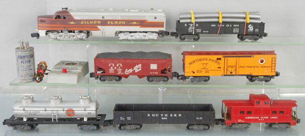 AMERICAN FLYER 5645 SILVER FLASH TRAIN SET (1 of 1)