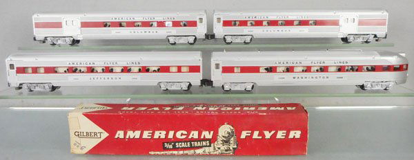 4 AMERICAN FLYER PASSENGER CARS (1 of 1)