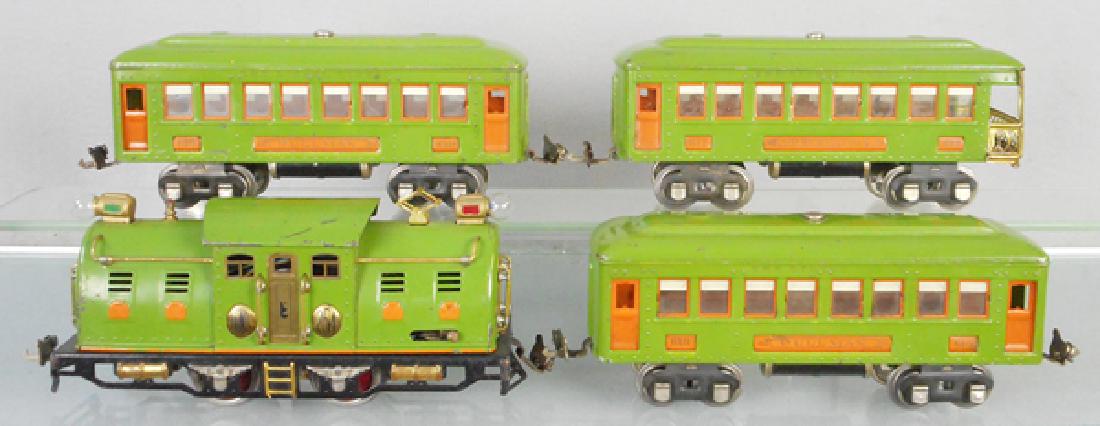 LIONEL TRAIN SET: O ga 254E loco, 2 #610 Pullmans, 612 obsv, C7.
