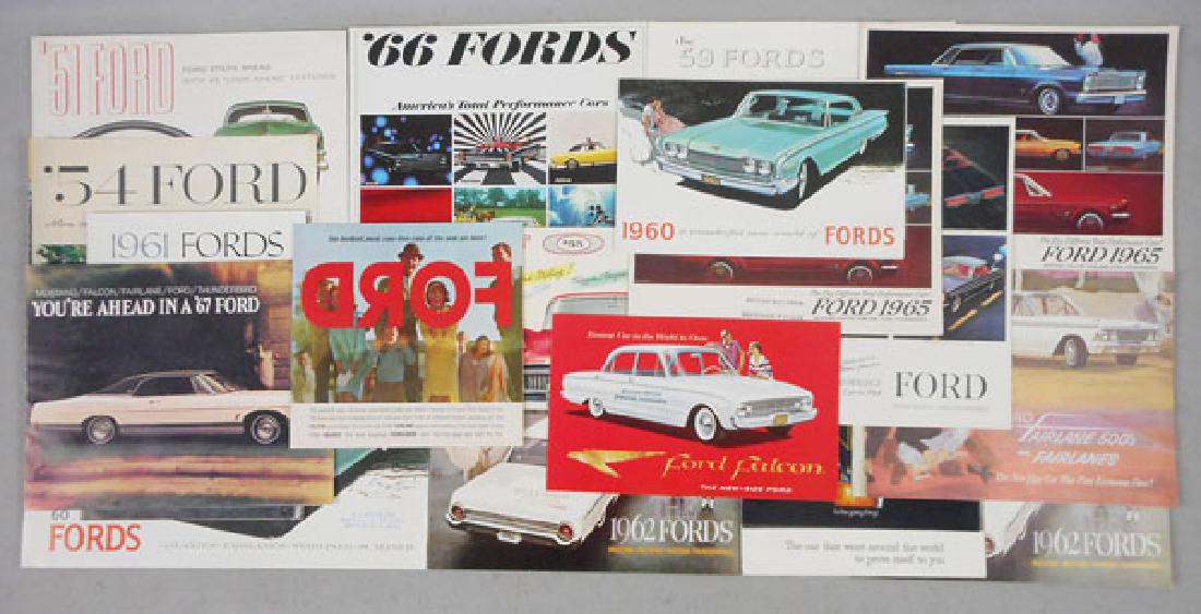 20 FORD CAR BROCHURES (1 of 1)