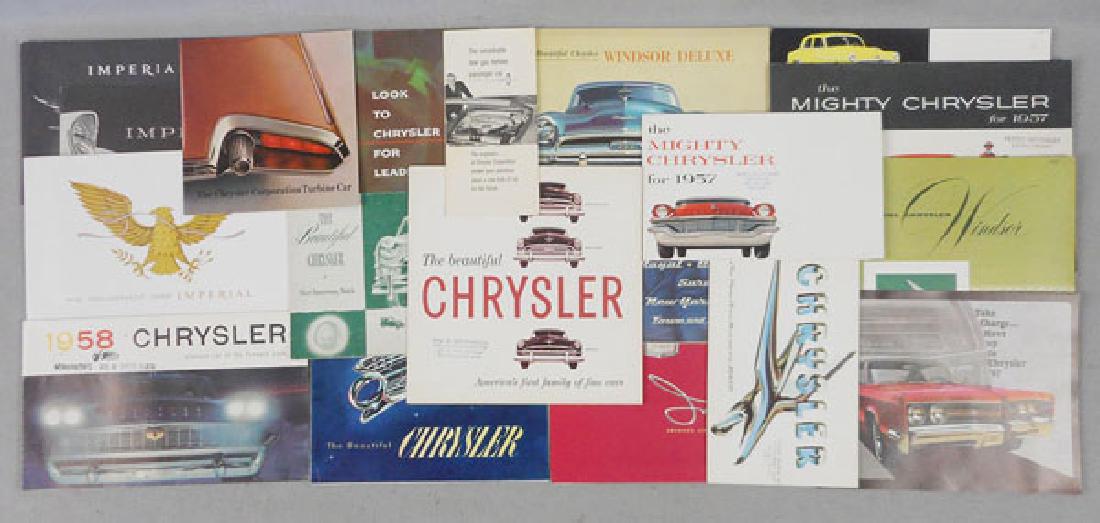 20 CHRYSLER CAR BROCHURES (1 of 1)
