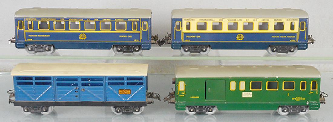 4 FRENCH HORNBY TRAIN CARS (1 of 1)