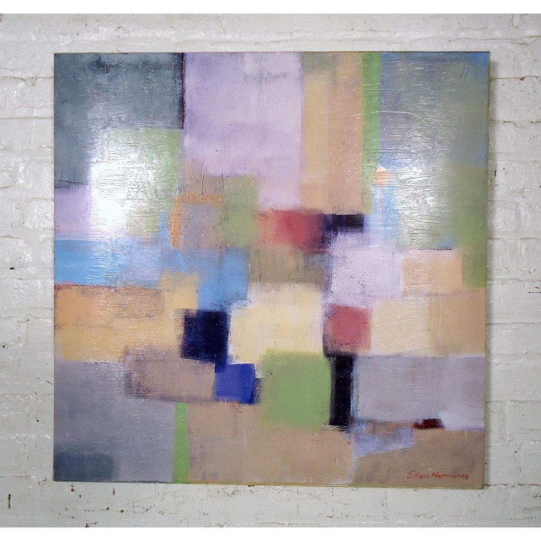 Vintage Modern Abstract Painting (1 of 4)