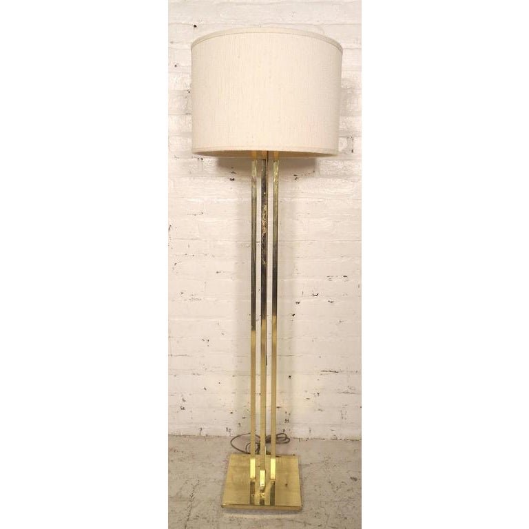 Mid-Century Modern Brass Floor Lamp (1 of 4)