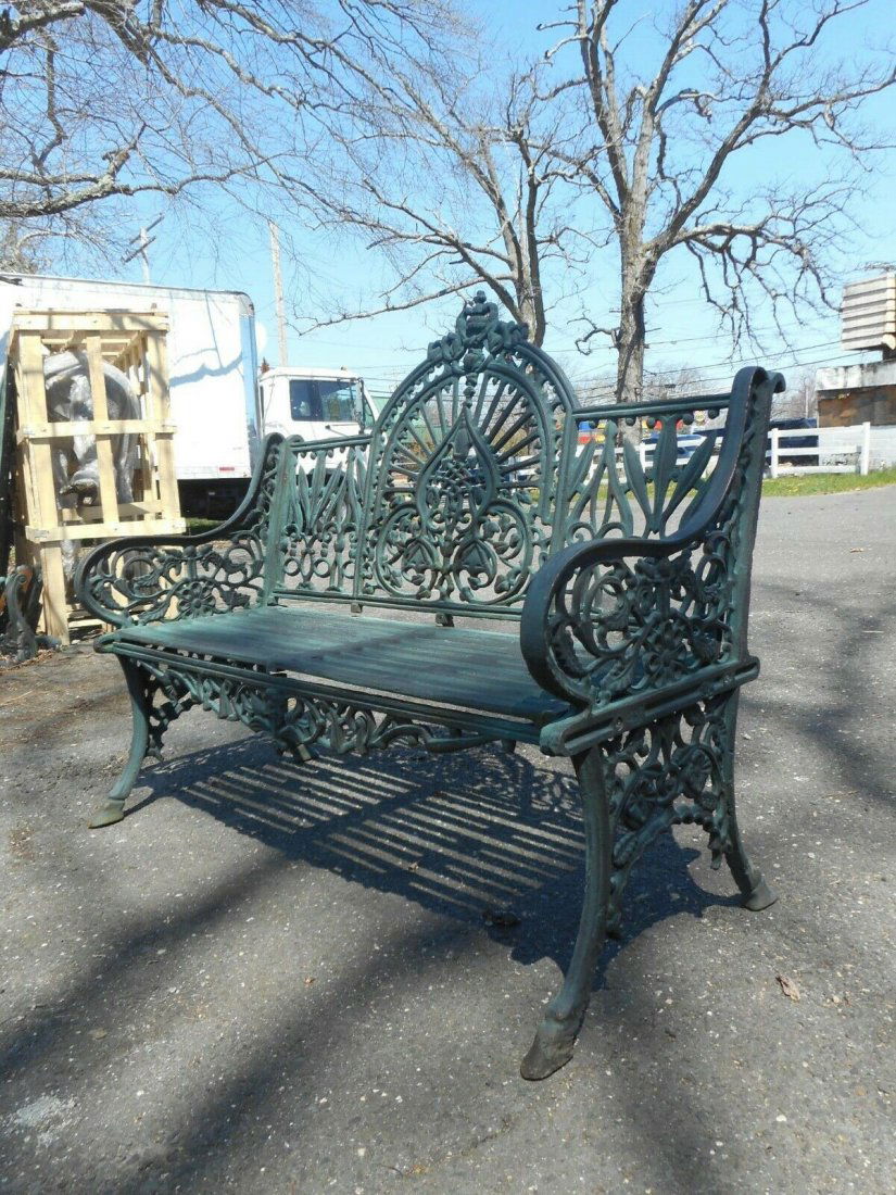 Cast Iron Bench with Arched Back (1 of 8)