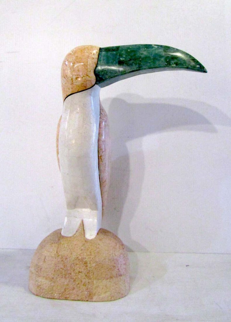 Vintage Modern Travertine Toucan (1 of 6)