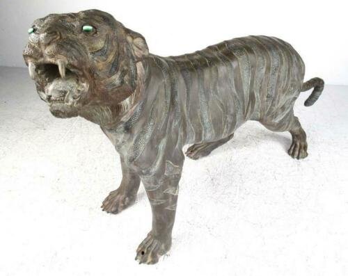 Bronze Tiger Garden Statue (1 of 4)