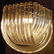Beautiful Midcentury Brass and Lucite Banded Chandelier - 3