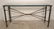Metal Console Table with Beveled Glass - 2