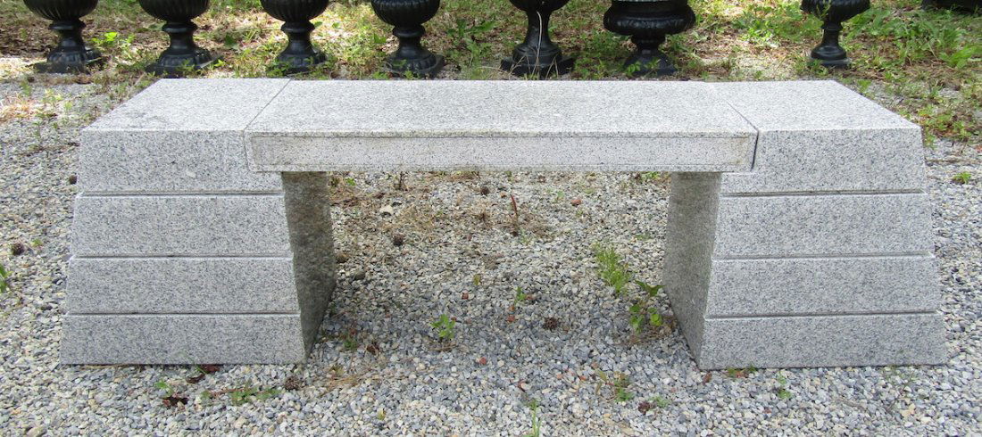 Granite Bench with Angled Sides (1 of 4)