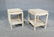 PAIR FAUX DECORATED END TABLES