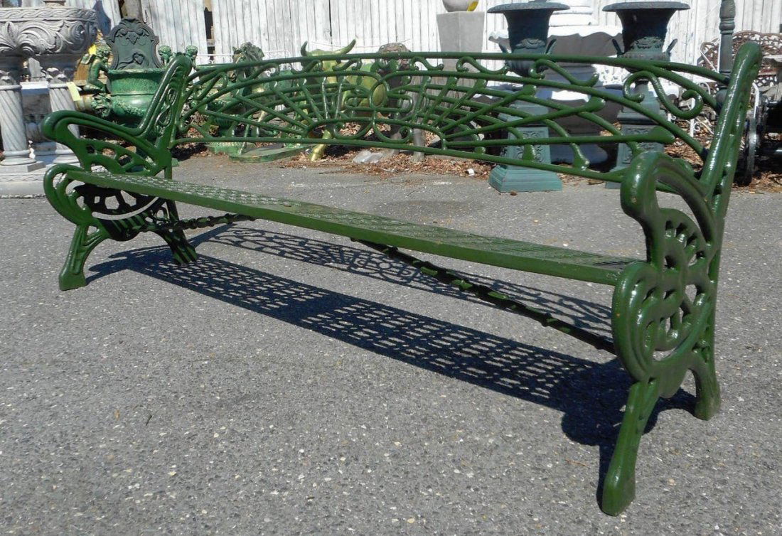 Cast Iron Sculpted Bench (1 of 3)