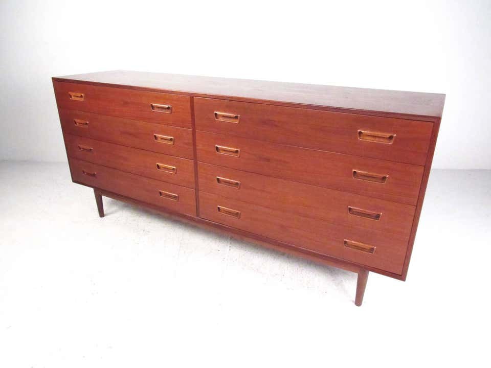 Mid-Century Danish Teak Eight Drawer Dresser (1 of 6)