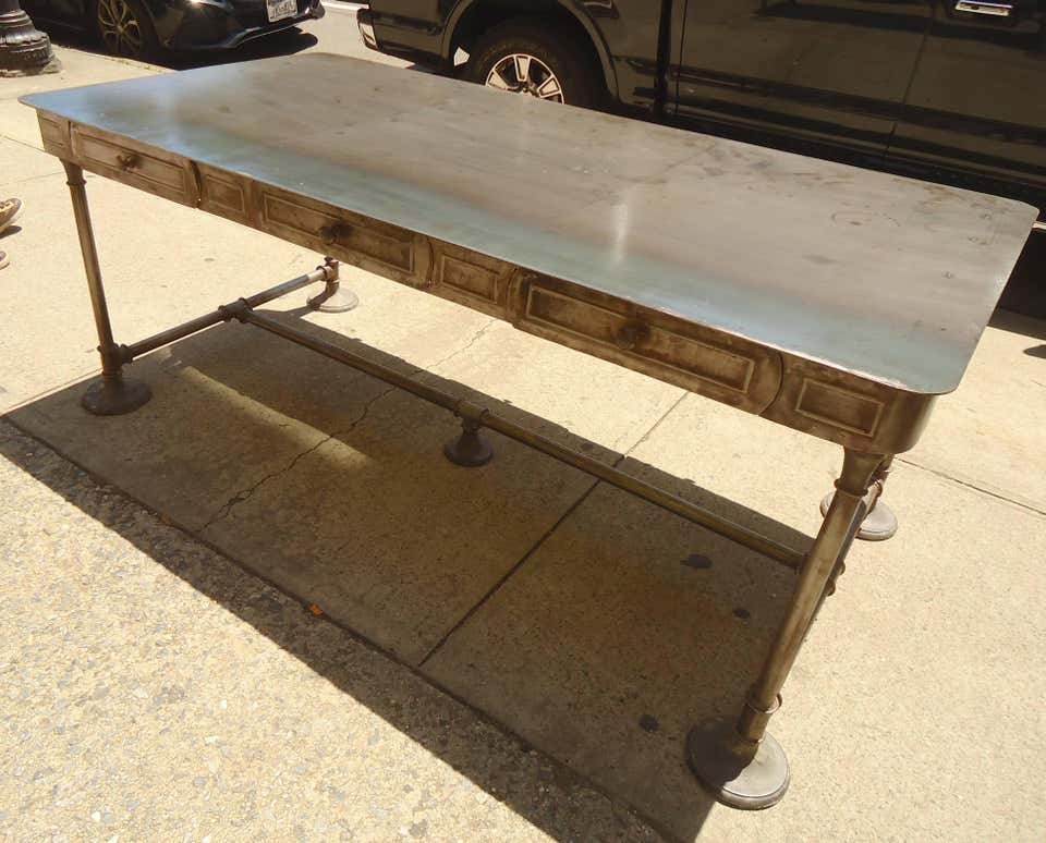 Large Industrial Metal Desk (1 of 4)