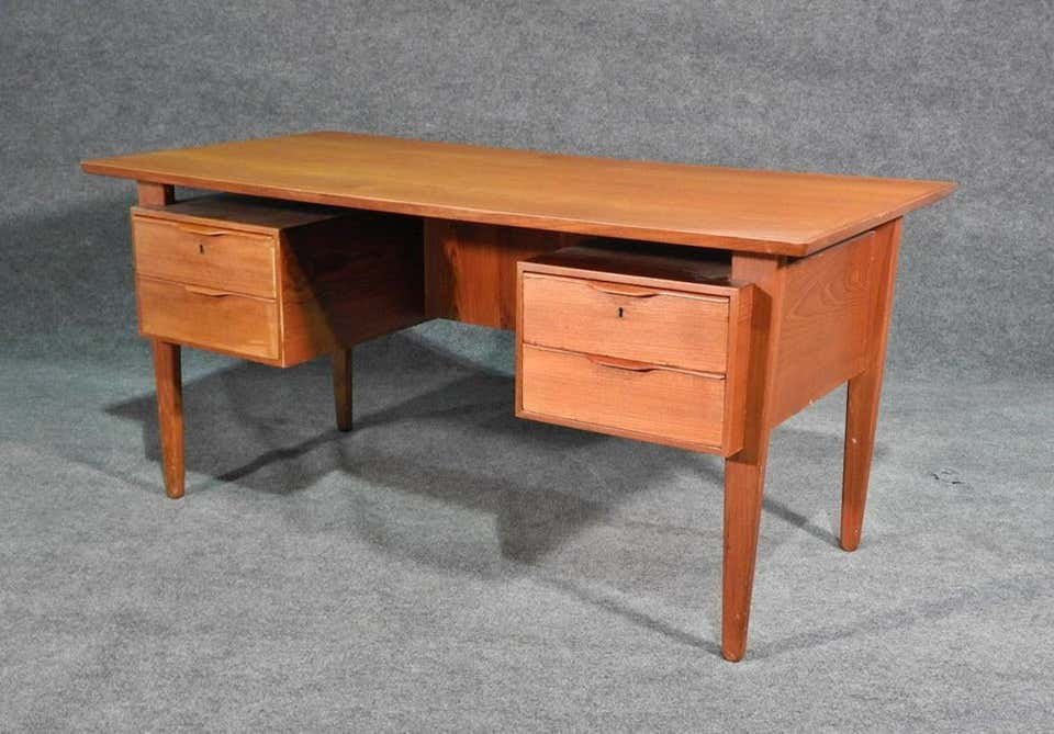 Danish Teak Writing Desk (1 of 4)