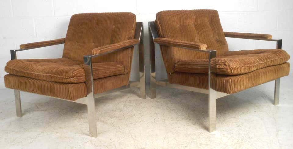 Vintage Modern Chrome Lounge Chairs by Cy Mann (1 of 4)