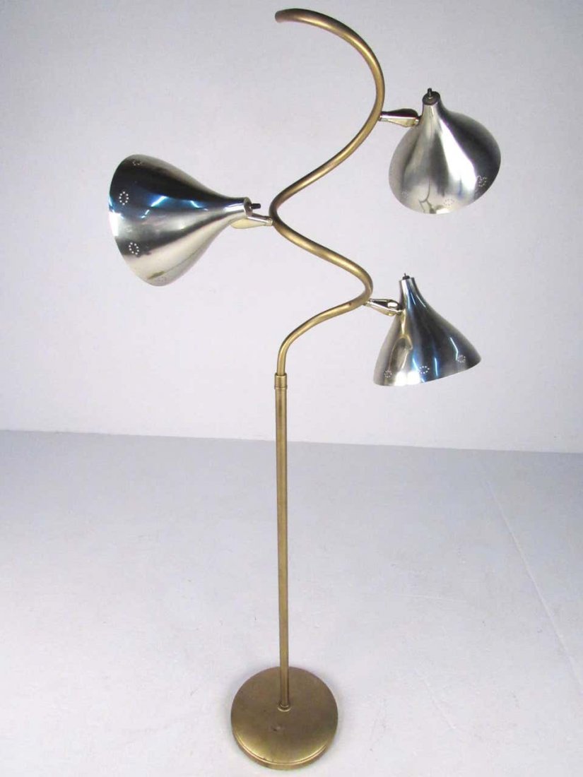 Mid-Century Modern Sculptural Three-Head Floor Lamp (1 of 6)