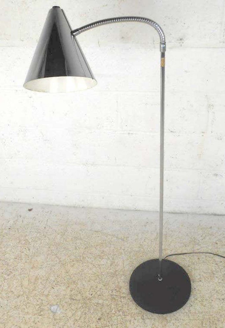 Unique Mid-Century Chrome Floor Lamp (1 of 3)