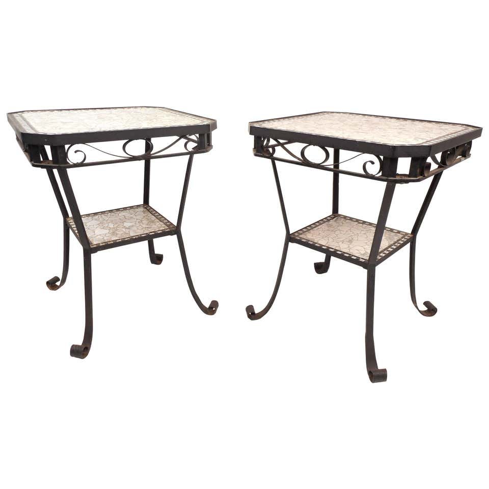 Modern Mosaic Tile End Tables (1 of 7)
