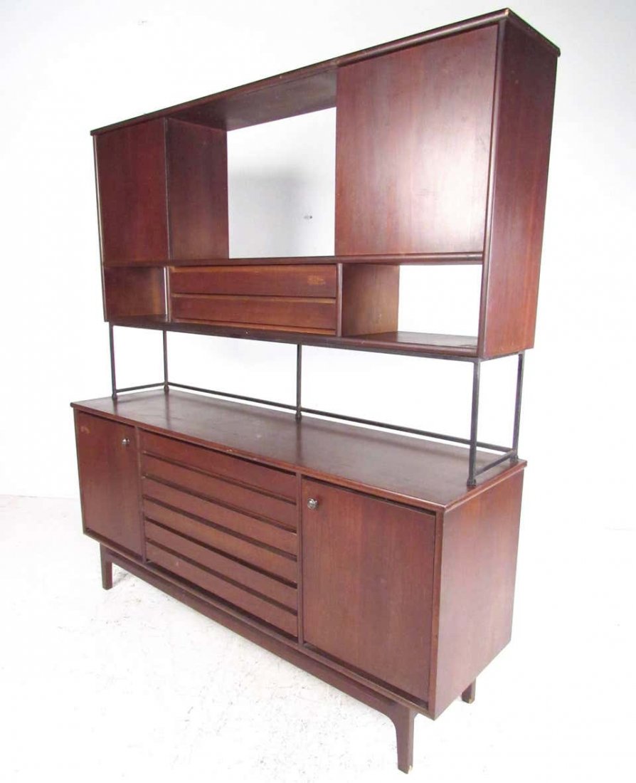 Two-Piece Sideboard with Storage Hutch (1 of 6)