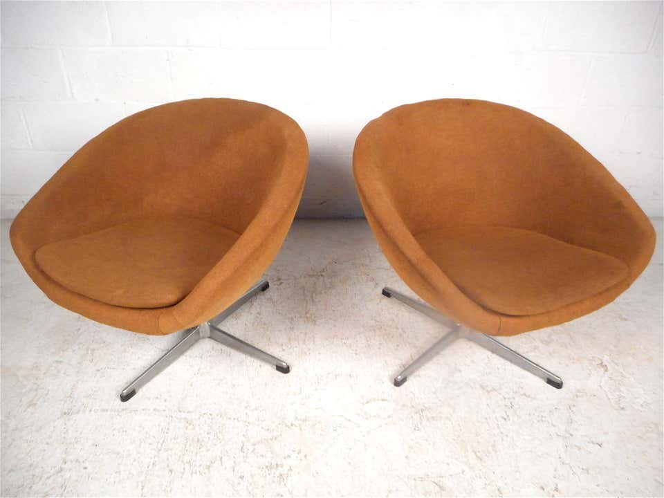 Swedish Modern Swivel Pod Chairs by Overman (1 of 8)