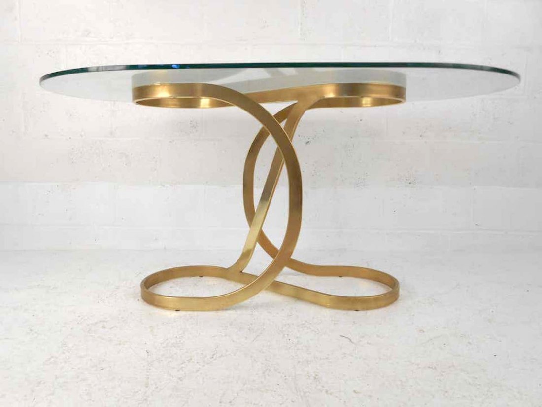 Sculptural Glass Top Table (1 of 3)