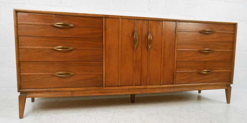 Mid-Century Modern Walnut Dresser (1 of 6)