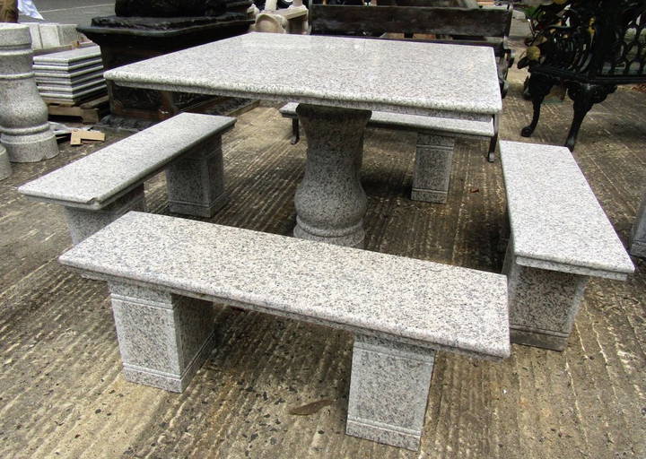 Stone Patio Dining Set Jul 15, 2021 Horseman Antiques in NJ