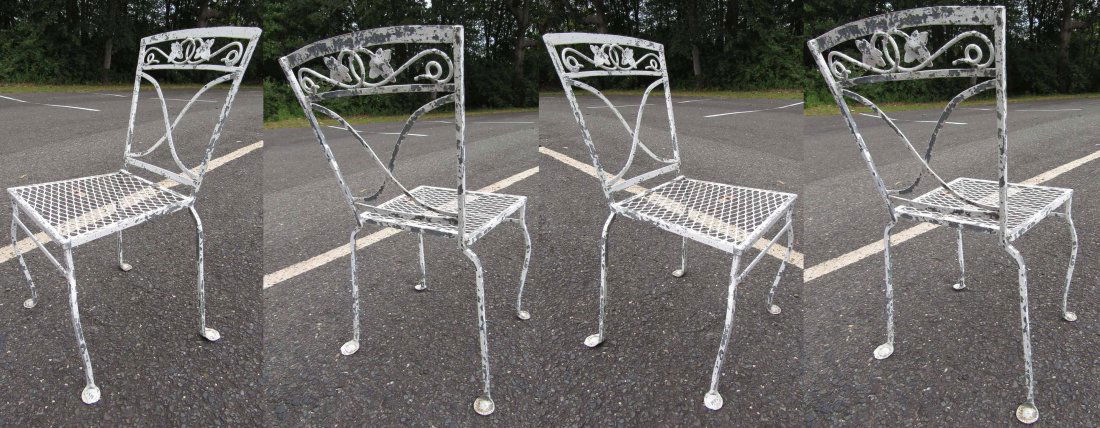 Vintage Iron Patio Dining Chairs (1 of 6)