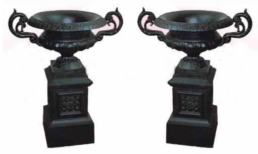 Iron Urns w/ Handles (1 of 1)