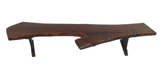 Live Edge Tree Slab Coffee Table (1 of 4)