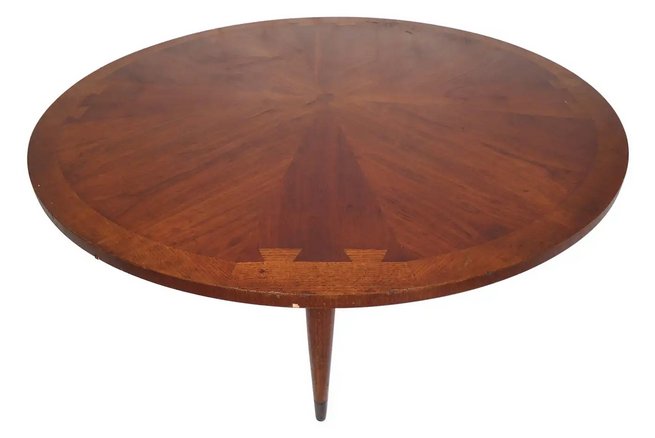 Midcentury Round Lane Coffee Table (1 of 8)