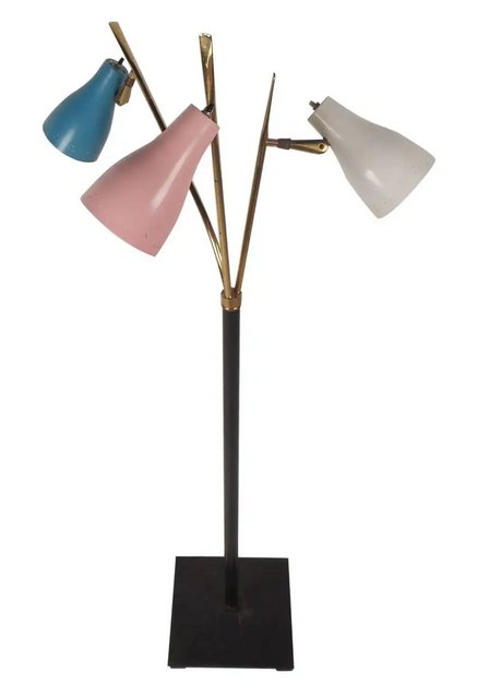 Mid-Century Modern Three-Headed Swivel Floor Lamp (1 of 5)