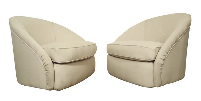 Mid-Century Modern Swivel Club Chairs (1 of 5)