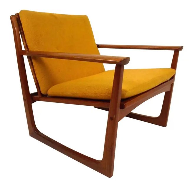 Hans Olsen Lounge Chair with Teak Back (1 of 6)