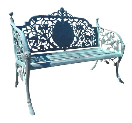 Sculpted Cast Iron Bench (1 of 6)
