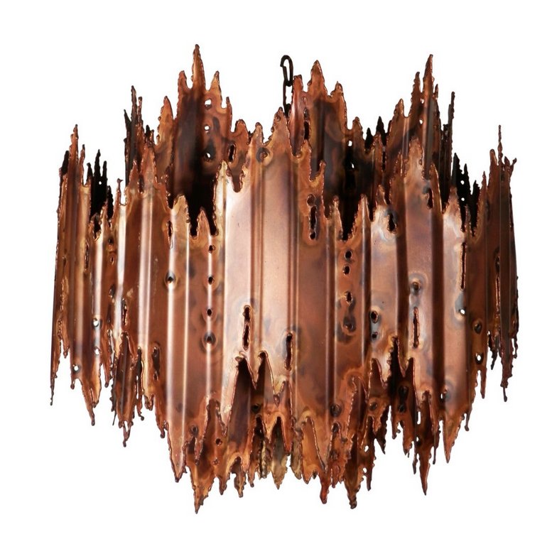 Spectacular Brutalist Lamp by Tom Greene (1 of 4)