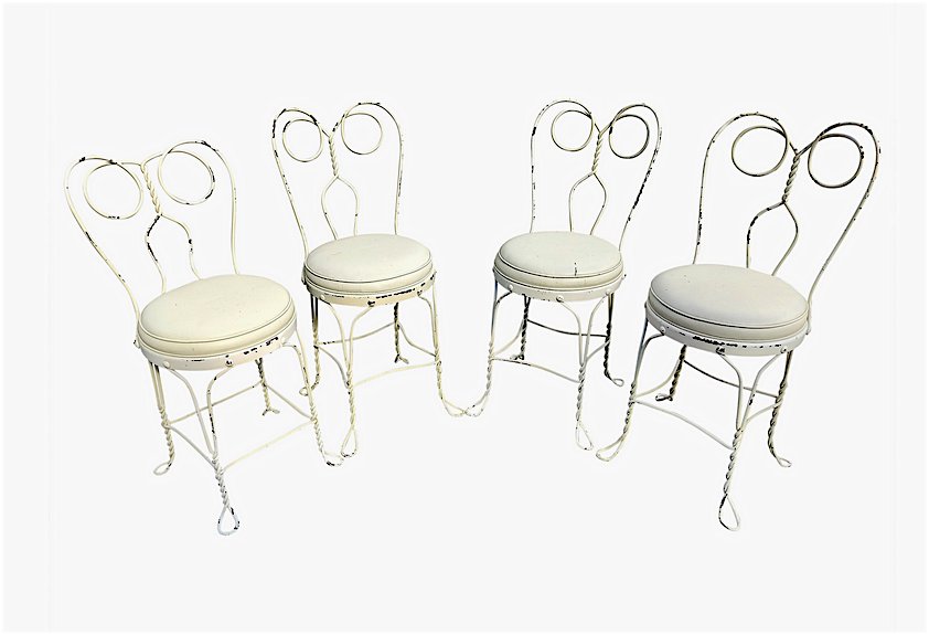 Vintage Ice Cream Parlor Chairs