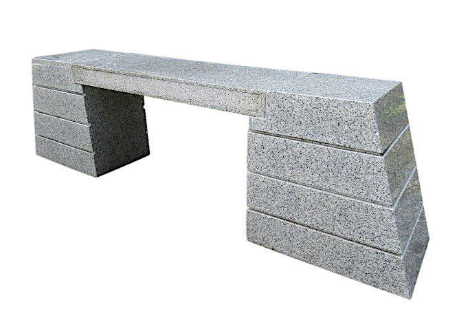 Granite Bench With Angled Sides (1 of 4)