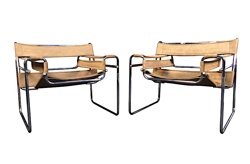 Mid-Century Marcel Breuer Chrome Armchairs (1 of 7)